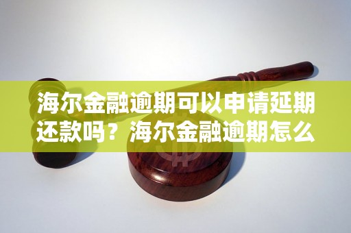 海尔金融逾期可以申请延期还款吗？海尔金融逾期怎么处理？