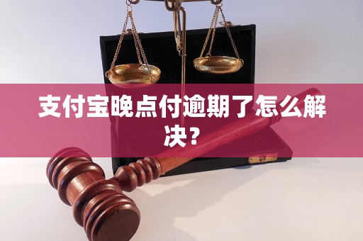 支付宝晚点付逾期了怎么解决？