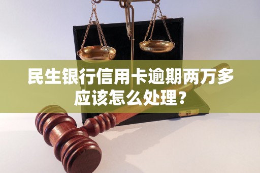 民生银行信用卡逾期两万多应该怎么处理？