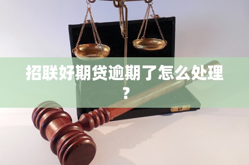 招联好期贷逾期了怎么处理？