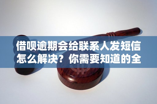 借呗逾期会给联系人发短信怎么解决？你需要知道的全部解决方法