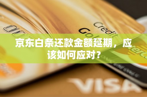 京东白条还款金额延期，应该如何应对？