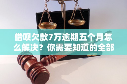 借呗欠款7万逾期五个月怎么解决？你需要知道的全部解决方法