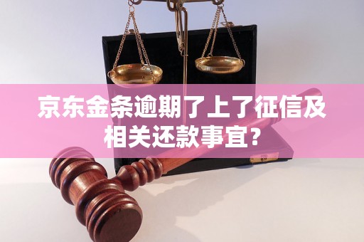 京东金条逾期了上了征信及相关还款事宜？