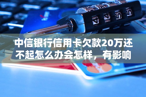 中信银行信用卡欠款20万还不起怎么办会怎样，有影响吗，会催收吗？