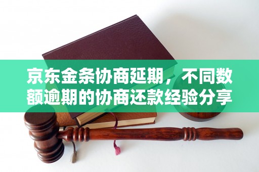 京东金条协商延期，不同数额逾期的协商还款经验分享