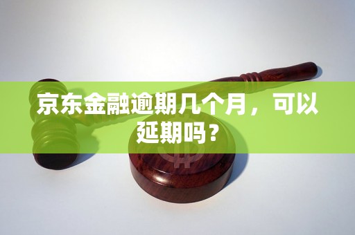 京东金融逾期几个月，可以延期吗？