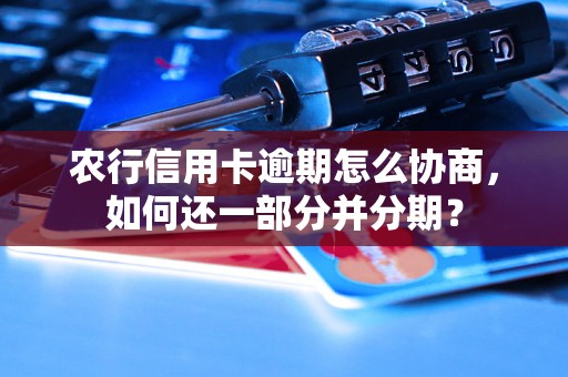 农行信用卡逾期怎么协商，如何还一部分并分期？