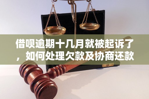 借呗逾期十几月就被起诉了，如何处理欠款及协商还款？