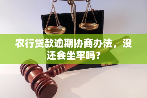 农行贷款逾期协商办法，没还会坐牢吗？