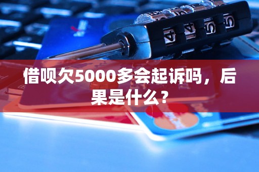 借呗欠5000多会起诉吗，后果是什么？