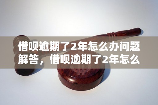 借呗逾期了2年怎么办问题解答，借呗逾期了2年怎么办如何处理