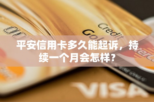 平安信用卡多久能起诉，持续一个月会怎样？