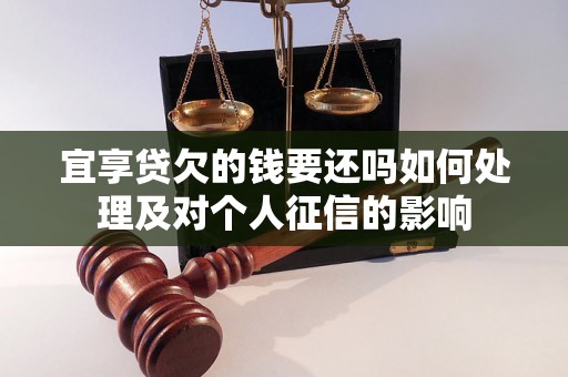 宜享贷欠的钱要还吗如何处理及对个人征信的影响