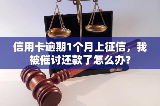 信用卡逾期1个月上征信，我被催讨还款了怎么办？