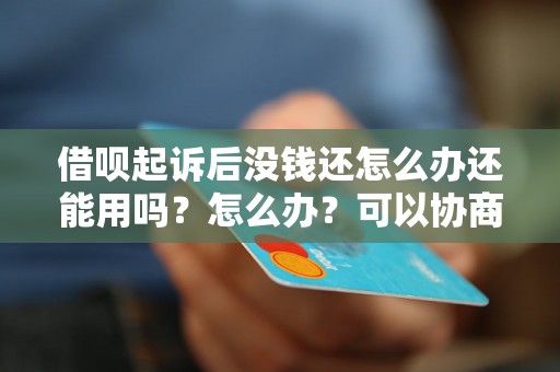 借呗起诉后没钱还怎么办还能用吗？怎么办？可以协商还本金吗？