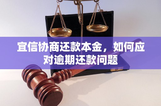 宜信协商还款本金，如何应对逾期还款问题