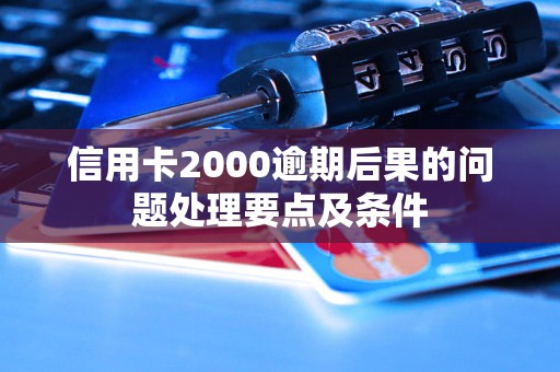 信用卡2000逾期后果的问题处理要点及条件