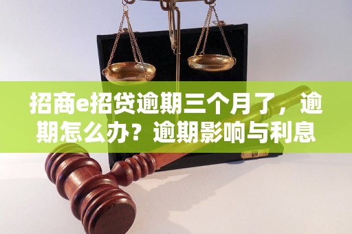 招商e招贷逾期三个月了，逾期怎么办？逾期影响与利息了解！