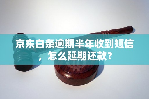 京东白条逾期半年收到短信，怎么延期还款？