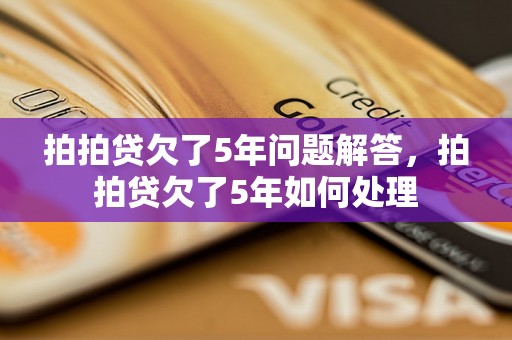 拍拍贷欠了5年问题解答，拍拍贷欠了5年如何处理