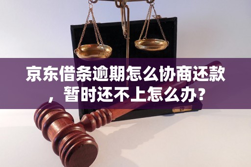 京东借条逾期怎么协商还款，暂时还不上怎么办？