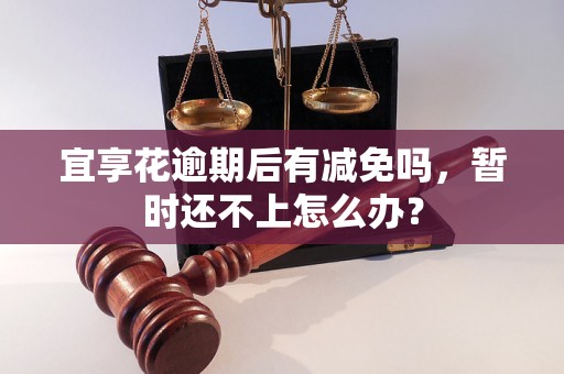 宜享花逾期后有减免吗，暂时还不上怎么办？