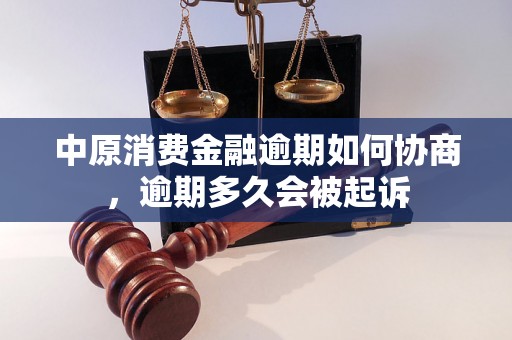 中原消费金融逾期如何协商，逾期多久会被起诉