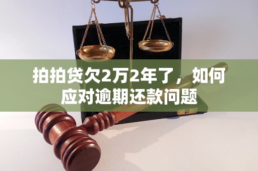 拍拍贷欠2万2年了，如何应对逾期还款问题