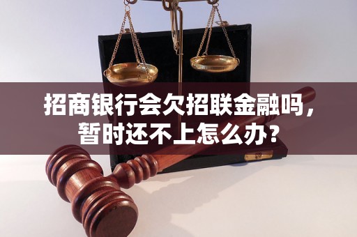 招商银行会欠招联金融吗，暂时还不上怎么办？