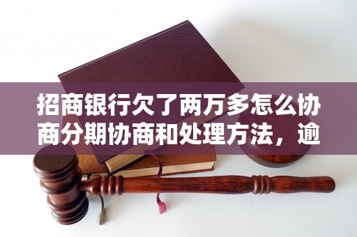 招商银行欠了两万多怎么协商分期协商和处理方法，逾期协商技巧分享