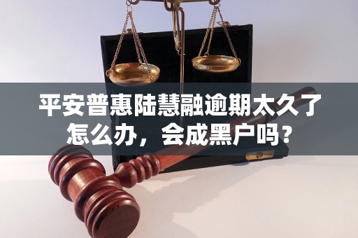 平安普惠陆慧融逾期太久了怎么办，会成黑户吗？