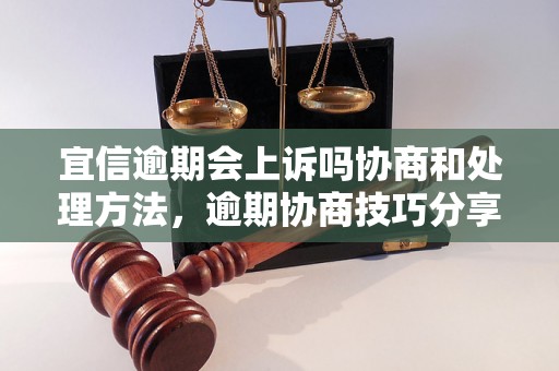 宜信逾期会上诉吗协商和处理方法，逾期协商技巧分享