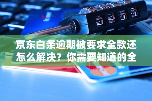 京东白条逾期被要求全款还怎么解决？你需要知道的全部解决方法