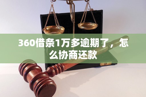 360借条1万多逾期了，怎么协商还款