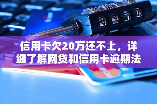 信用卡欠20万还不上，详细了解网贷和信用卡逾期法律后果