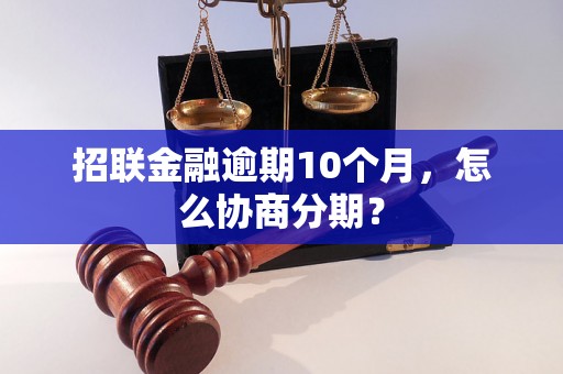 招联金融逾期10个月，怎么协商分期？