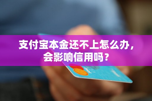 支付宝本金还不上怎么办，会影响信用吗？