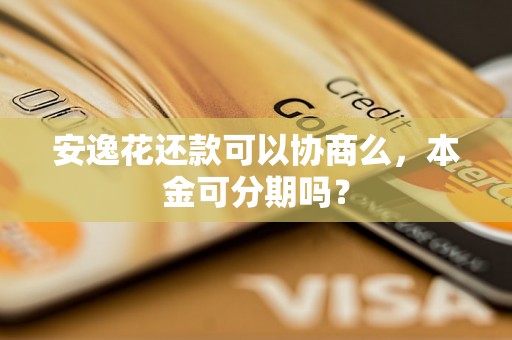 安逸花还款可以协商么，本金可分期吗？