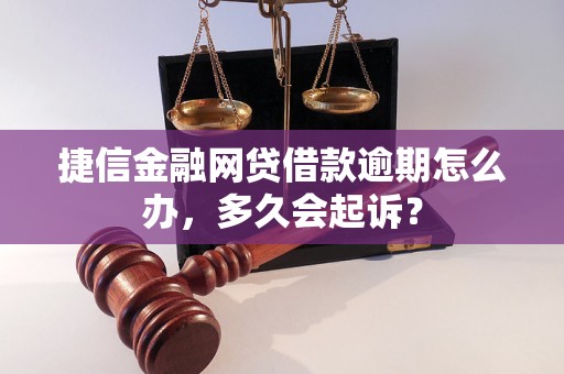 捷信金融网贷借款逾期怎么办，多久会起诉？