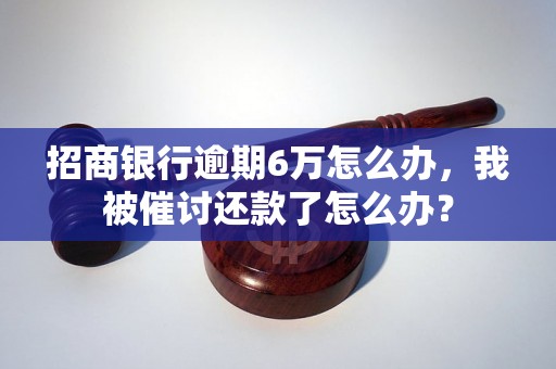 招商银行逾期6万怎么办，我被催讨还款了怎么办？