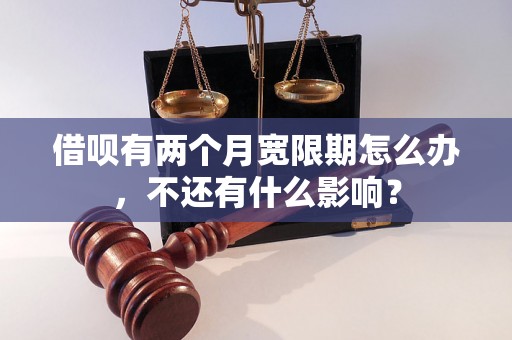 借呗有两个月宽限期怎么办，不还有什么影响？