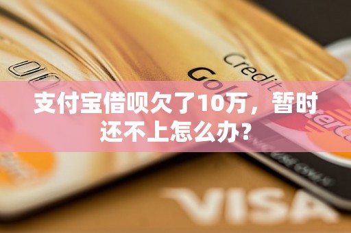 支付宝借呗欠了10万，暂时还不上怎么办？