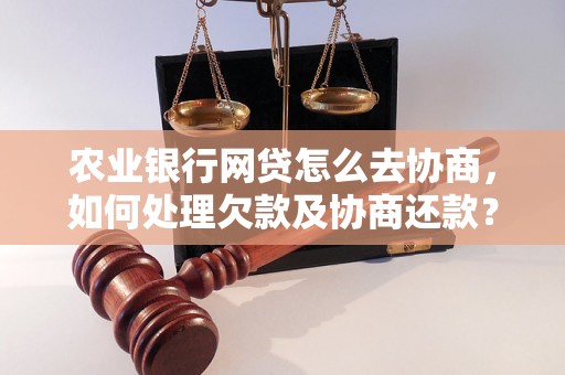 农业银行网贷怎么去协商，如何处理欠款及协商还款？