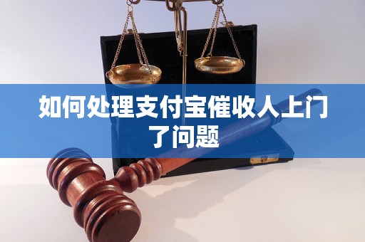 如何处理支付宝催收人上门了问题