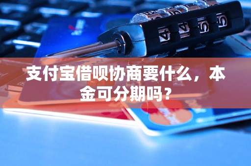 支付宝借呗协商要什么，本金可分期吗？