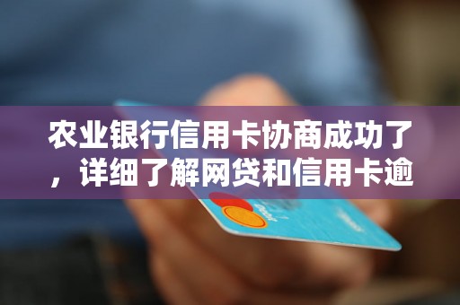 农业银行信用卡协商成功了，详细了解网贷和信用卡逾期法律后果