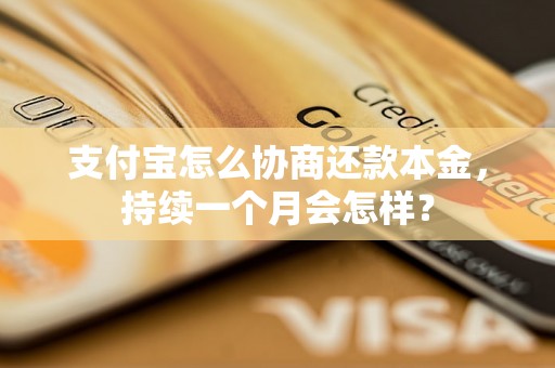 支付宝怎么协商还款本金，持续一个月会怎样？