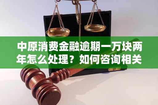 中原消费金融逾期一万块两年怎么处理？如何咨询相关问题？