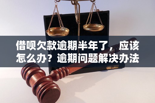 借呗欠款逾期半年了，应该怎么办？逾期问题解决办法